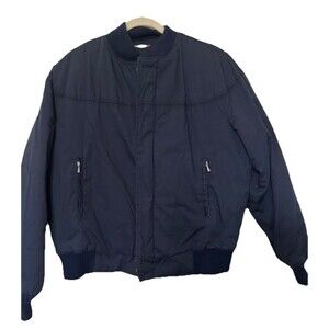 Vtg Original Varsity by Catalina Quilted Lined Jacket  Mens 42 Navy Blue